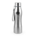 CELLO Brizz 1000 Exe-Steel Stainless Steel Water Bottle 1000 ml, Silver | ISI Certified, Single Walled, Leakproof Steel Bottle | Rust & Stain Proof, Easy to Carry Loop Dishwasher Fridge Water Bottle