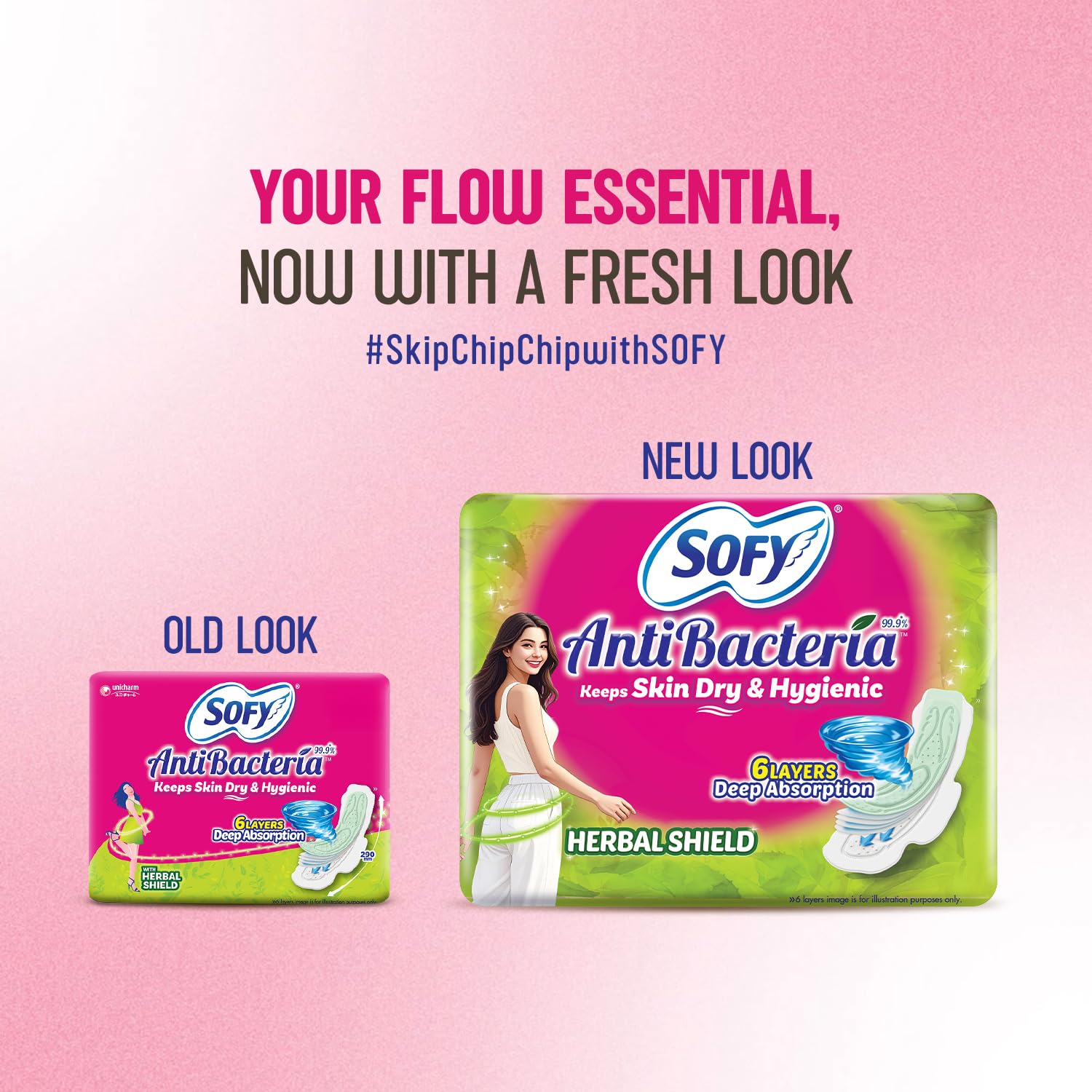 Sofy AntiBacteria XL - 290mm | 48 Count pads
