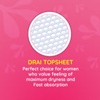 Bella Classic Regular Drai Pads for Women 8pcs - Pack of 6 | All Day Extra Dryness | Leakage proof | Moist lock | Wing & Extra protective Zone | Rash Free period | Comfort