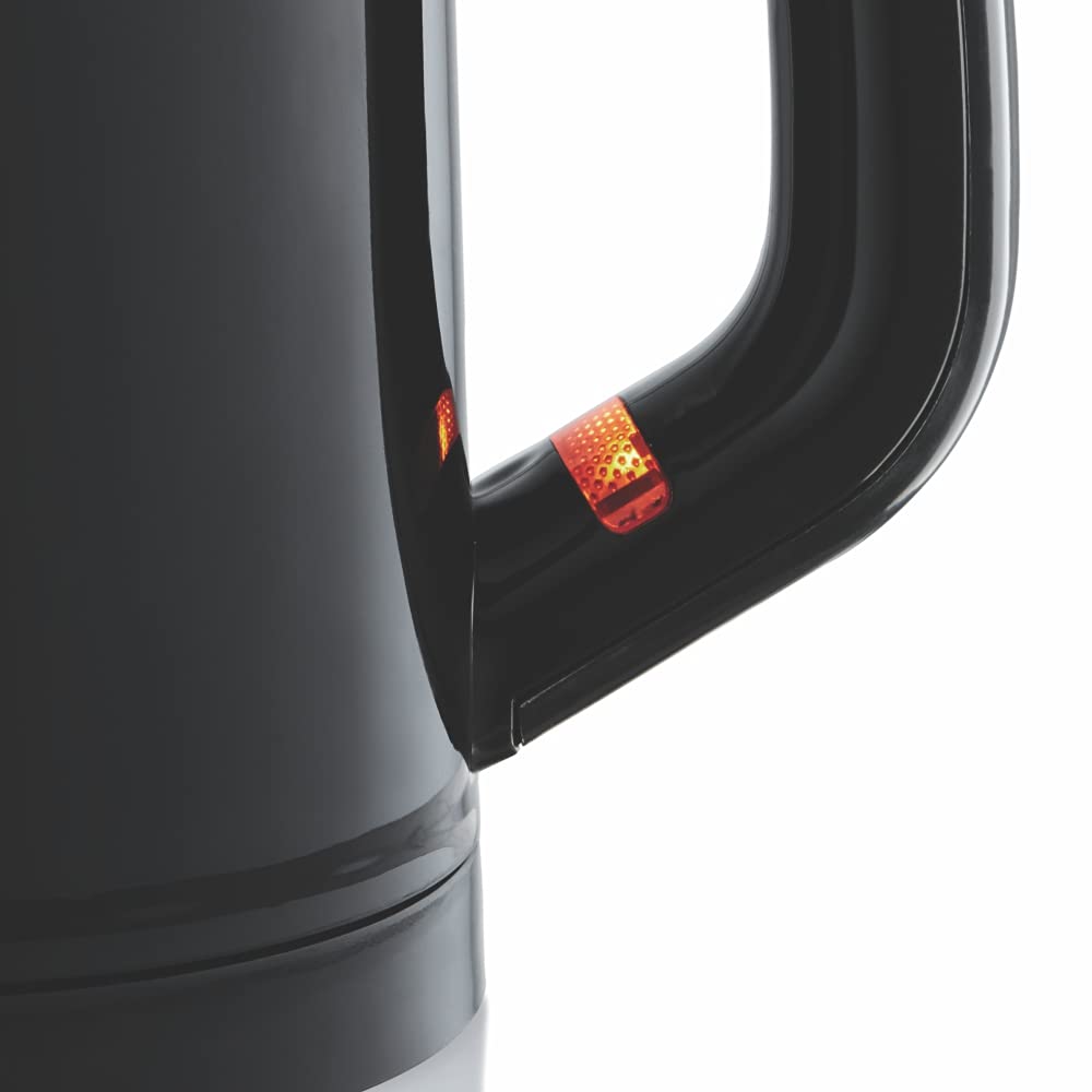 Borosil Eva Cool Touch Stainless Steel Electric Kettle | Made in India | 360° Rotating Base, Auto Cut-Off, Dry Boil Protection | Boil Water for Tea, Coffee & Soup | 1 Year Warranty (600 ml)