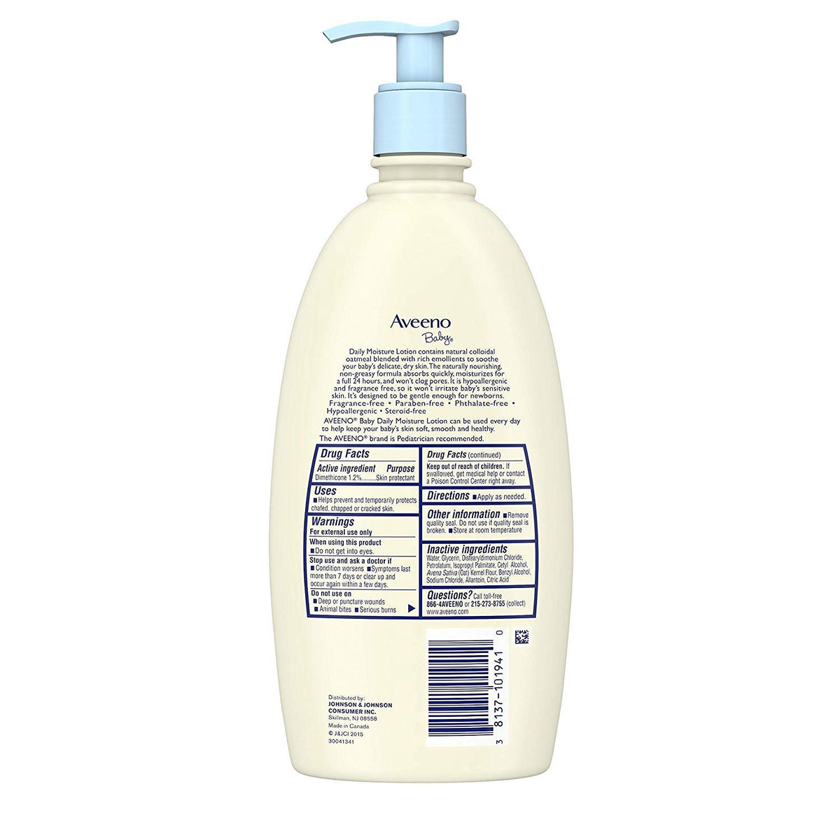 Aveeno Baby Moisture Lotion Twin Pack, 532 Ml (18 Oz)