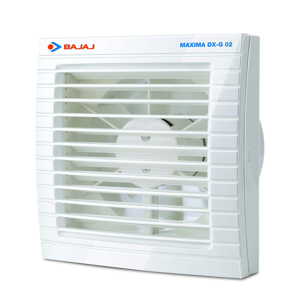 Bajaj Maxima DX-G 02 150 MM Exhaust Fan | Louvres Air Flow | High Speed | Low Power Consumption | 2 Yrs Warranty 【Ivory】