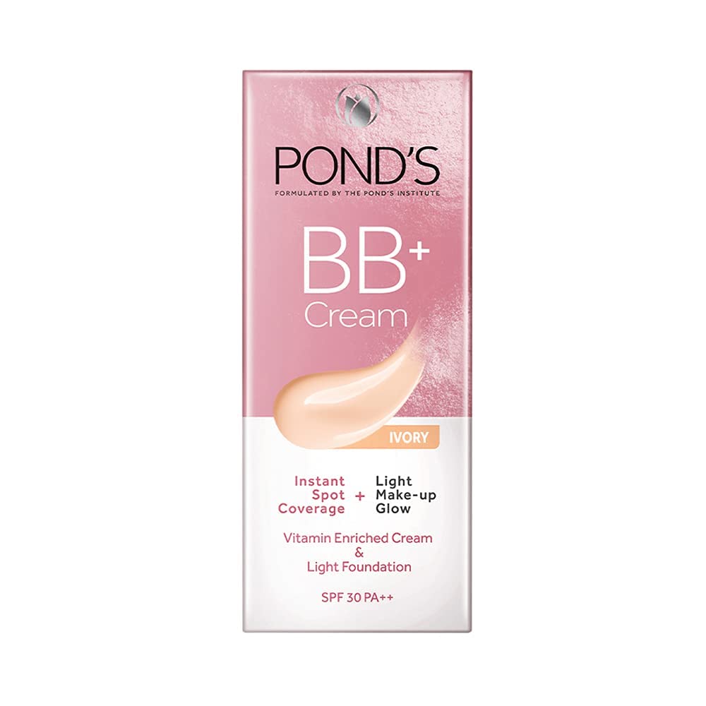 POND'S BB+ Cream|| Instant Spot Coverage + Light Make-up Glow|| Ivory 30g