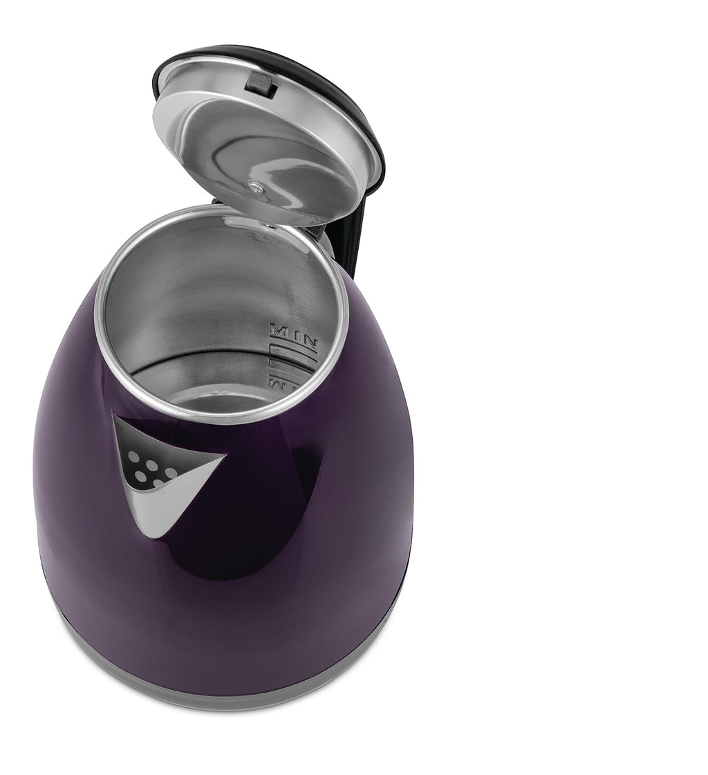 Bajaj KTP 1.8 Litre Electric Kettle | Auto Shut Off | Dry Boil Mechanism Features 【Purple And Black】