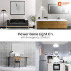 Orient Electric 9W Emergency LED Bulb| Rechargeable LED Light| 2 Hours Battery Backup| Up to 4 kV Surge Protection| 6500K, Cool White| B22d Base| Made in India| Pack of 8