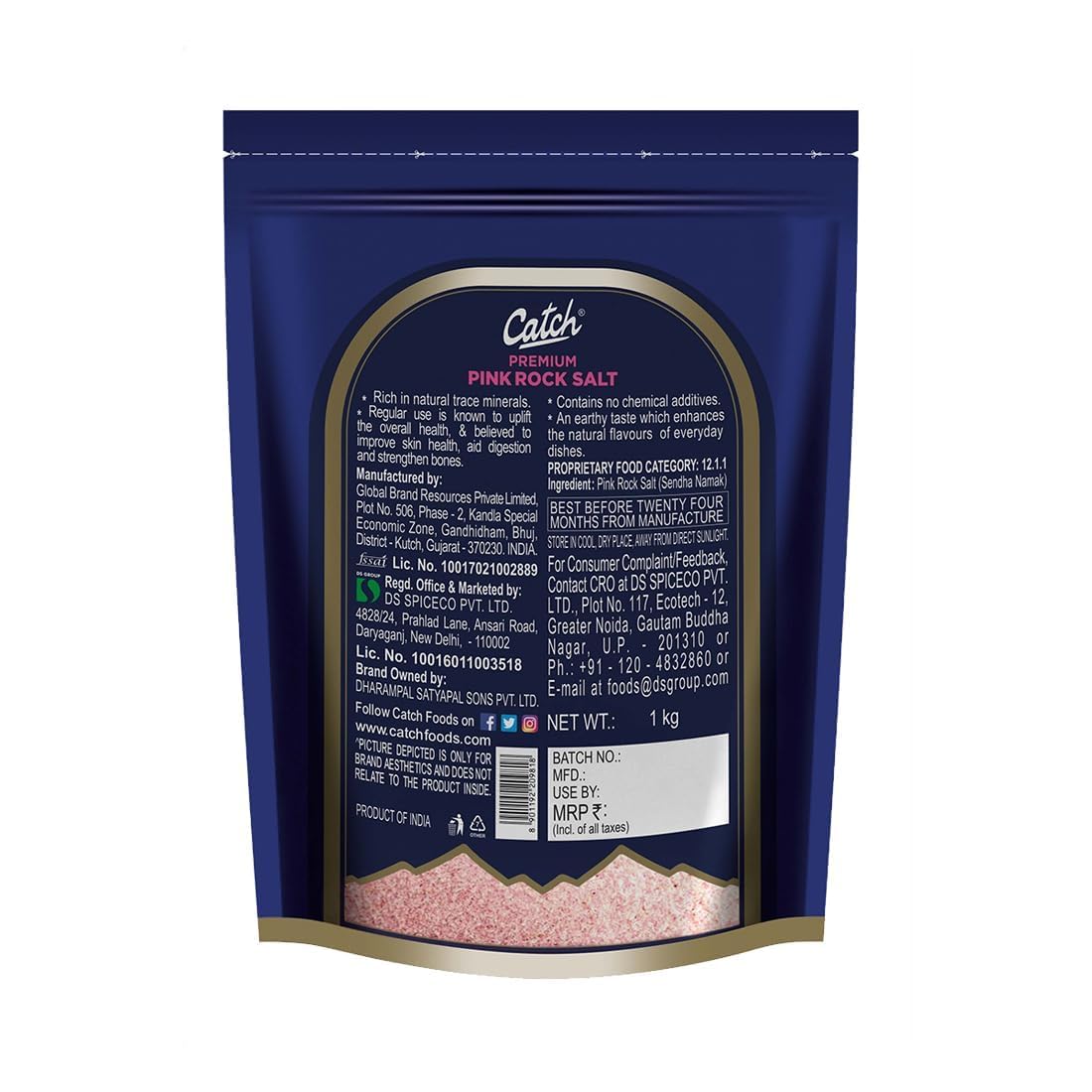 Catch Rock Salt | Pink Rock Salt Premium | Sendha Namak 1 Kg