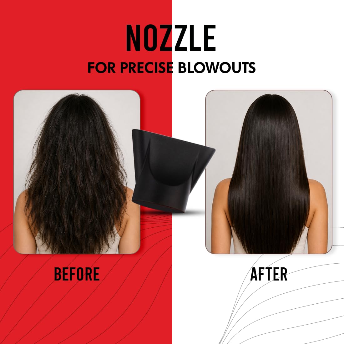 Ikonic Me Ultralight Professional Hair Dryer 2000 Watts With Nozzle, Diffuser, Hot And Cold Air Feauture, 2 Speed 3 Heat Settings With Cool Shot, Hanging Loop, For Both Men And Women, Suitable For All Hair Types, 1 Yr Warranty Black