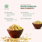 Pure Tree Certified Organic Rosted Chana Dal | 200 g