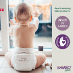 Bambo Nature Premium Baby Tape Diapers for Baby Medium Size (4-8 Kgs) - Super Absorbent, Breathable, Extra Soft, Dermatologically Tested, Hypoallergenic Infant Nappies With Wetness Indicator, 28 Count