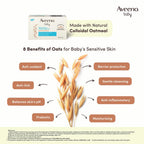 Aveeno Baby Daily Moisture Cleansing Bar 75g (Pack of 15) | With natural Oatmeal, Glycerin and Shea Butter | Co-created with Pediatricians and Dermatologists for newborn sensitive skin | pH balanced, free of soap, parabens sulfates and phthalates