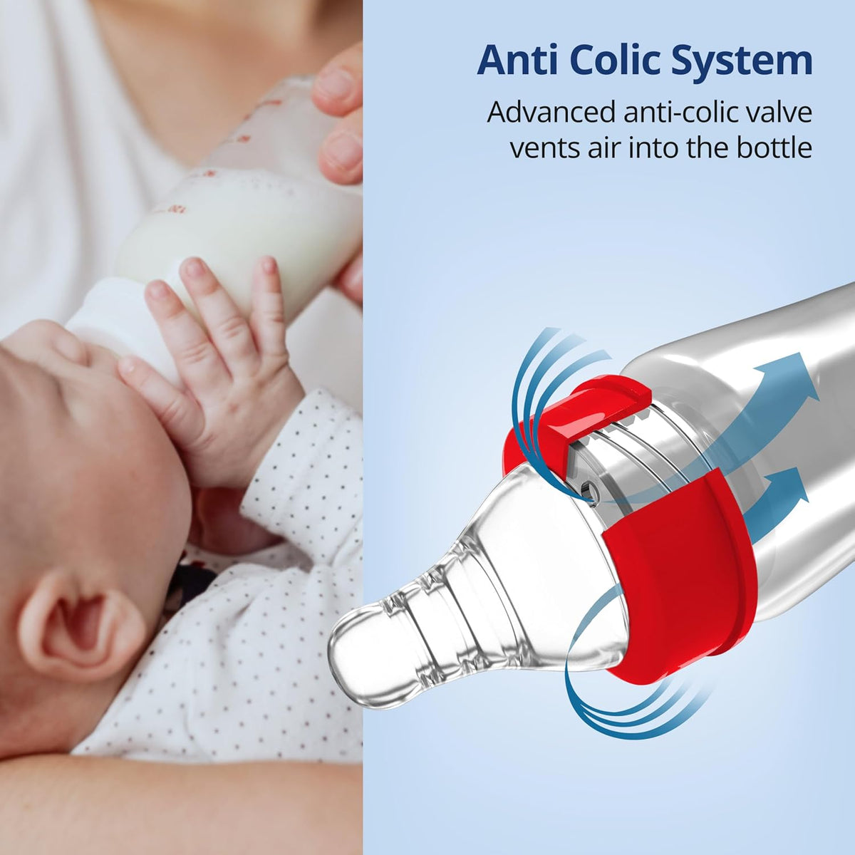 LuvLap Anti-Colic Essential Teat/Nipple for Slim Neck Bottle,4Pcs Variable Flow, 9M+, Made ofSoft & Flexible Silicone, Mimics Breastfeeding, Leak Proof, Bpa Free, Comes with Sturdy Base