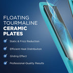 Ikonic Professional Vibe Hair straightener-Teal | Straightener with AI Technology| Ceramic Floating Plates| Ionic Technology| Easy to Use