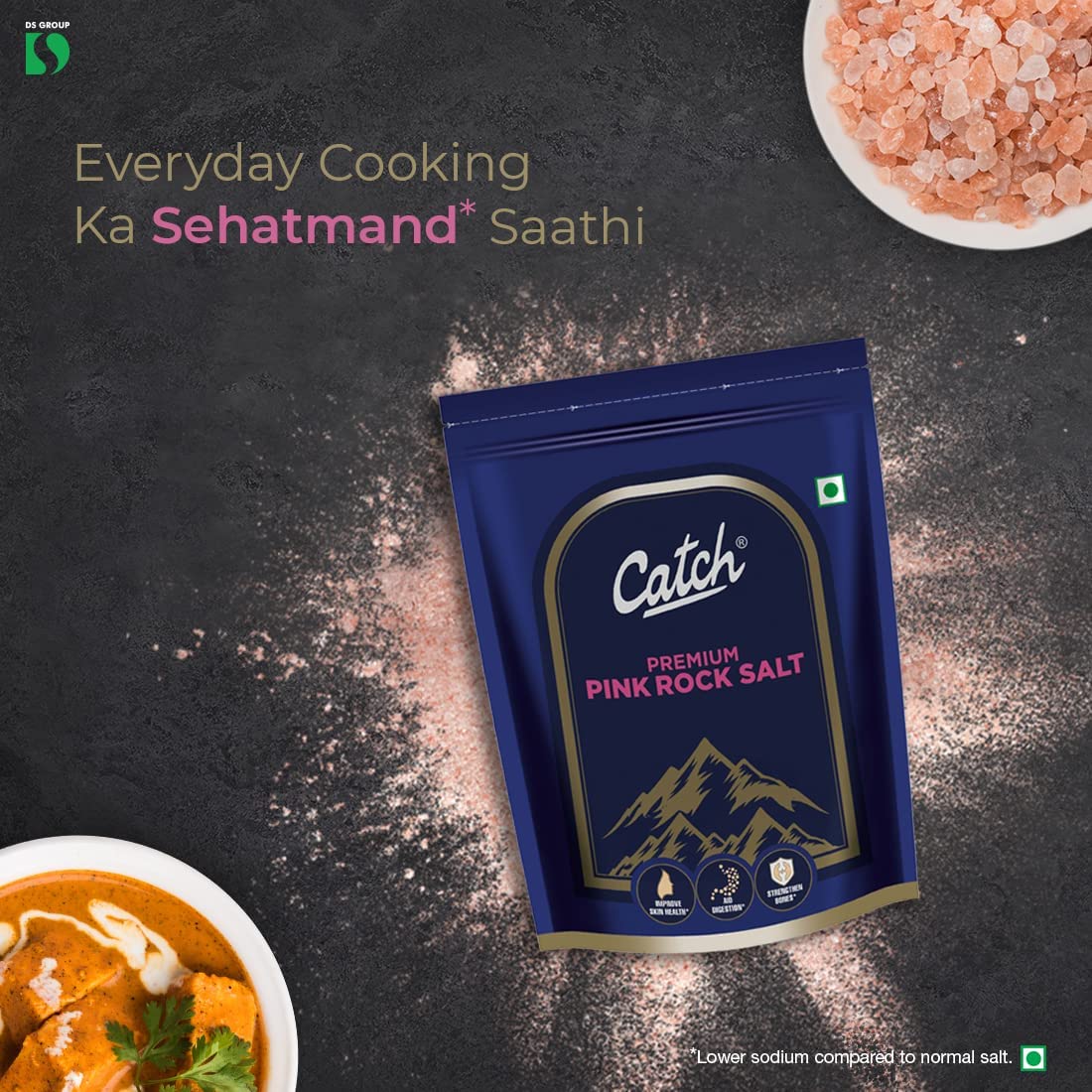 Catch Rock Salt | Pink Rock Salt Premium | Sendha Namak 1 Kg