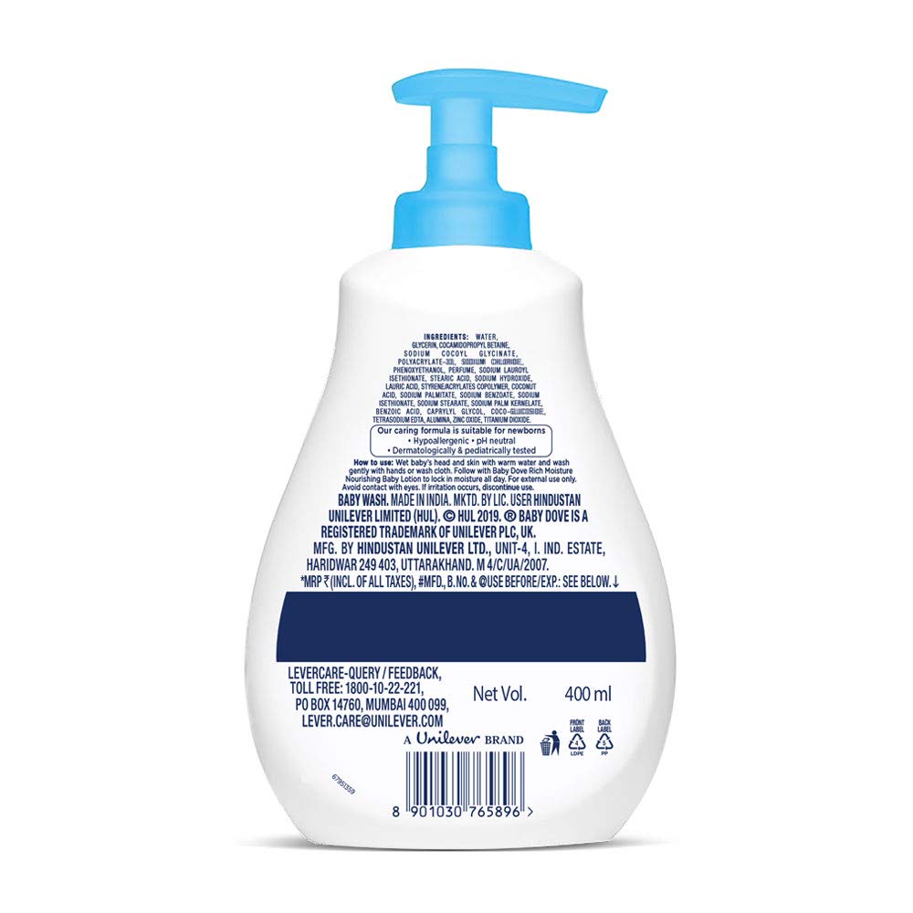 Baby Dove Rich Moisture Nourishing Baby Lotion, 400ml