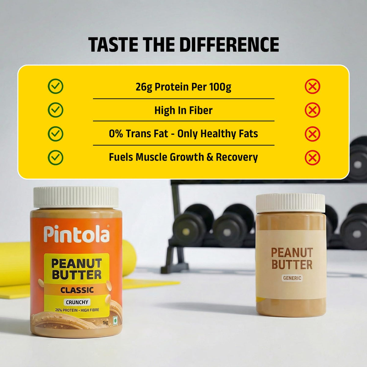Pintola Classic Peanut Butter Crunchy 1kg