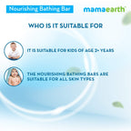 Mamaearth Fruit based Nourishing Clear Bathing Bar Baby Antibacterial Soap with Glycerine,SLS & paraben Free, For 2+ years age Kids | 75g x 5