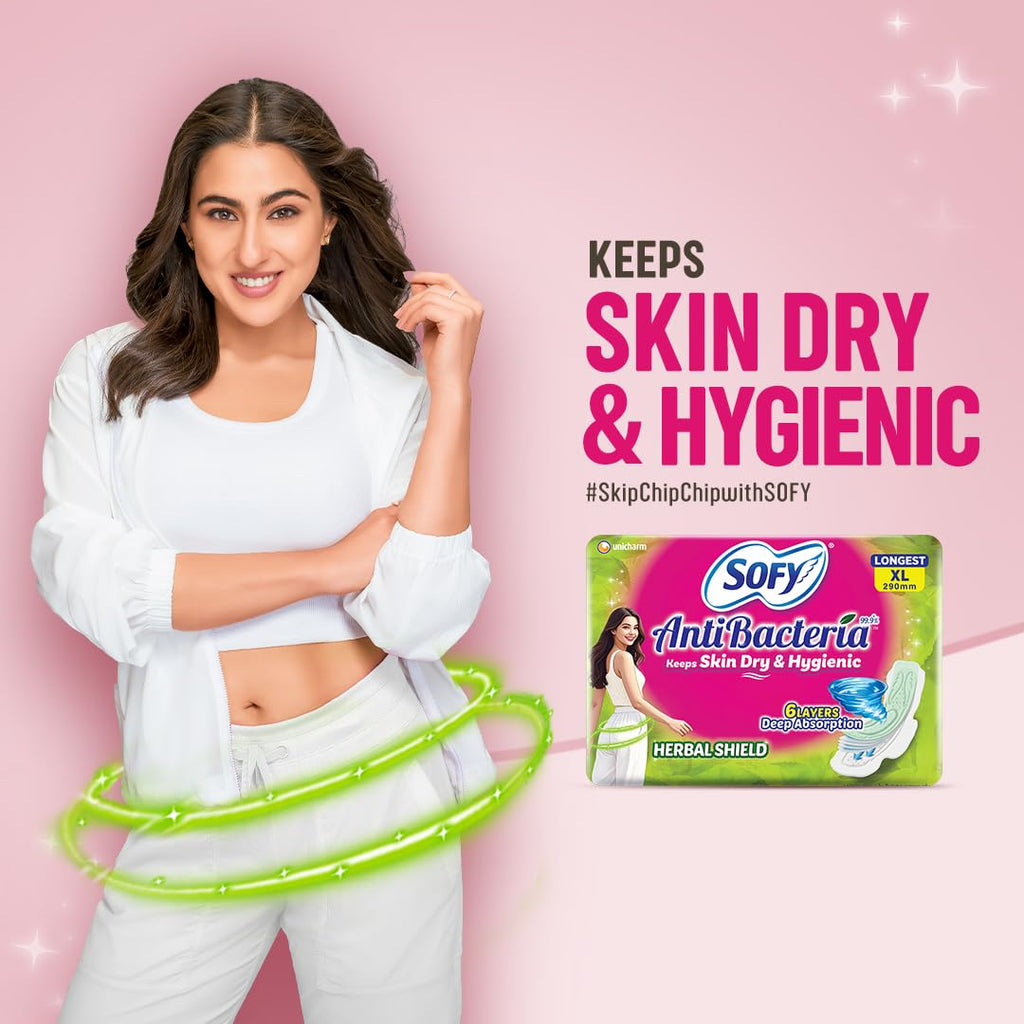Sofy AntiBacteria XL - 290mm | 48 Count pads