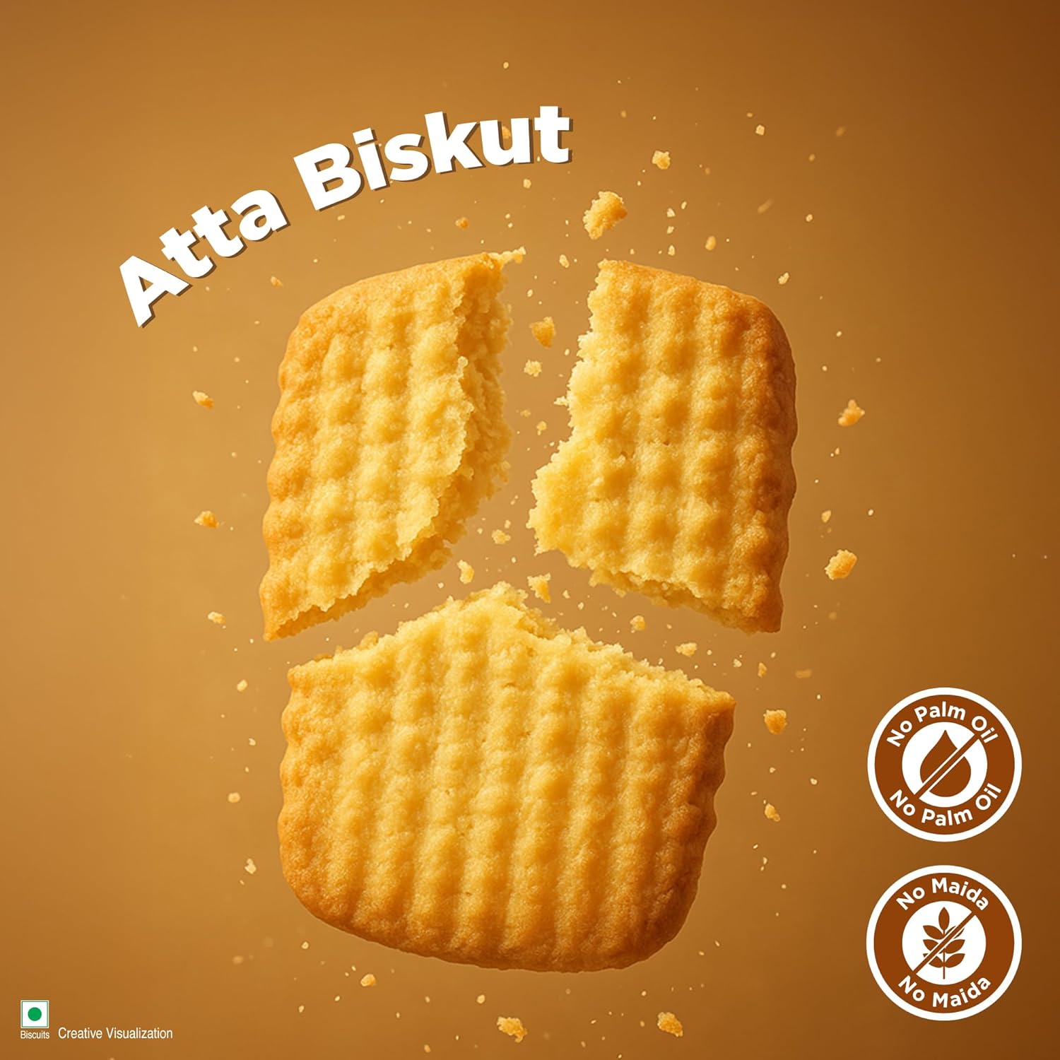 Unibic Swaadesi Atta Bakery Biscuits - No Maida, No Palm Oil I Biskut Bakery Biscuits I 200 gm