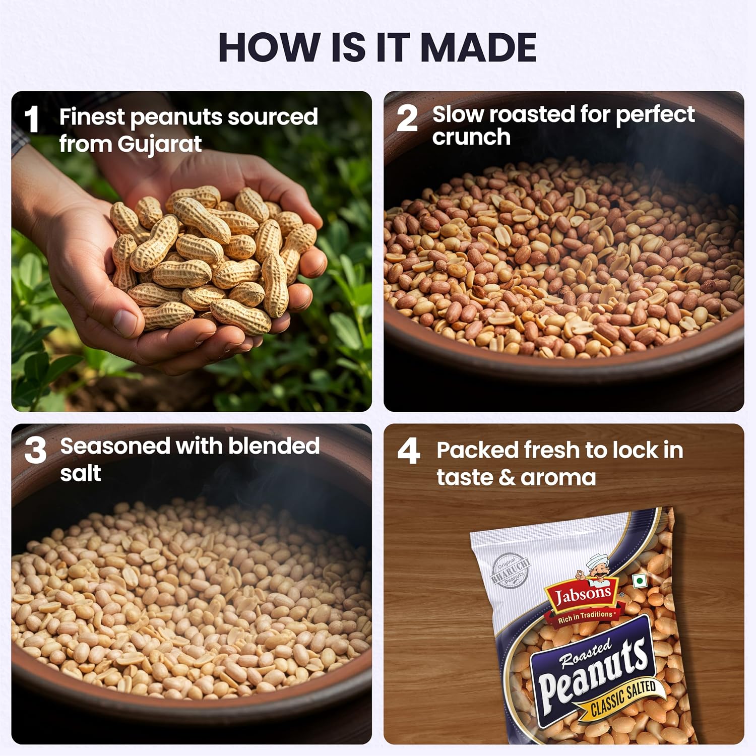 Jabsons Roasted Peanut Classic Salted - 160gm