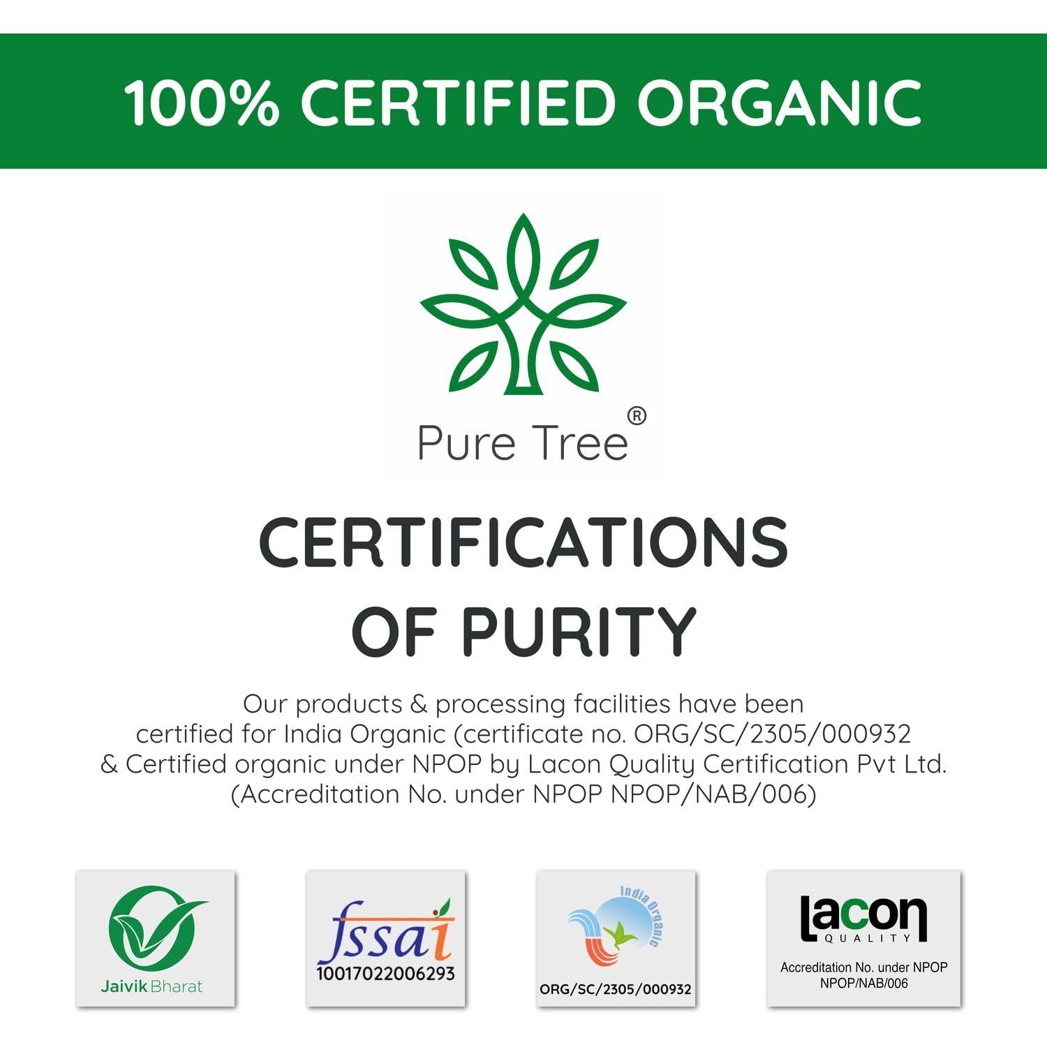 Pure Tree Certified Organic Rosted Chana Dal | 200 g