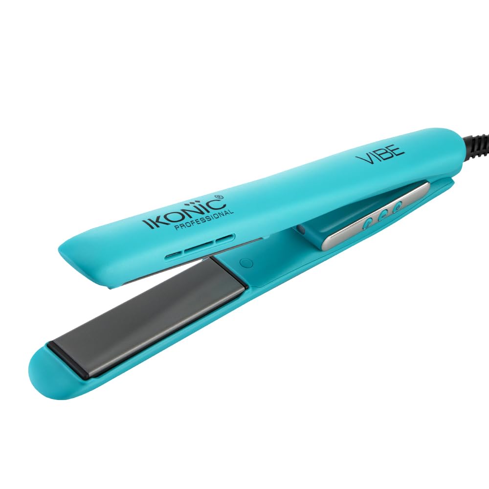 Ikonic Professional Vibe Hair straightener-Teal | Straightener with AI Technology| Ceramic Floating Plates| Ionic Technology| Easy to Use