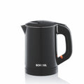 Borosil Eva Cool Touch Stainless Steel Electric Kettle | Made in India | 360° Rotating Base, Auto Cut-Off, Dry Boil Protection | Boil Water for Tea, Coffee & Soup | 1 Year Warranty (600 ml)