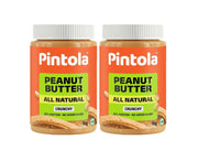 Pintola All Natural Peanut Butter Crunchy 1kg (Pack of 2)