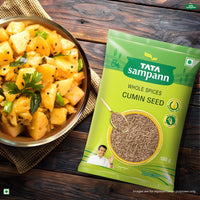 Tata Sampann Cumin Seed (Jeera), Whole Spices, Natural Oils*, Rich Aroma, 200g