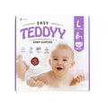 TEDDYY Easy Baby L Size Diaper Tape Style | 60 Count (Large) | 9-13 kgs (Pack of 1) | Quick Absorbency | Extra Super Soft | Anti - Bacterial | Wetness Indicator with Adjustable Grip Tapes