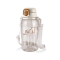MILTON Regan 850 2-in-1 Lid Sip or Gulp Water Bottle | Sturdy Handle And Strap I BPA Free| Food-Grade | One-Touch Open | Leak-Proof | Ideal for Office, School, College, Gym | 836ml, White