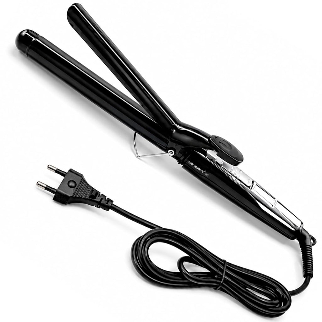 Professional Feel CURLING TONG, Hair Curler with 25mm Ceramic Barrel, Heat Ready Indicator, Comfortable Rubber Grip, Safety Stand and Salon Length Swivel Cord for quick Salon like finish (25mm)