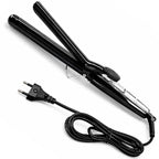 Professional Feel CURLING TONG, Hair Curler with 25mm Ceramic Barrel, Heat Ready Indicator, Comfortable Rubber Grip, Safety Stand and Salon Length Swivel Cord for quick Salon like finish (25mm)