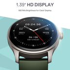 boAt Lunar Discovery Neo, 1.39" (3.5 cm) Round HD Display, Premium Metallic Finish, Animated Watchfaces, 100+ Sports Mode, Bluetooth Calling, Smart Watch for Men & Women (Olive Gold)