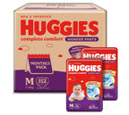 Huggies Complete Comfort Wonder Pants | Pant Style Baby Diapers Medium Size (M), 152 Count | India's Fastest Absorbing Diaper, Prevents Diaper Rash, Ideal for 7 to 12 Kgs (76 Count, Pack of 2)