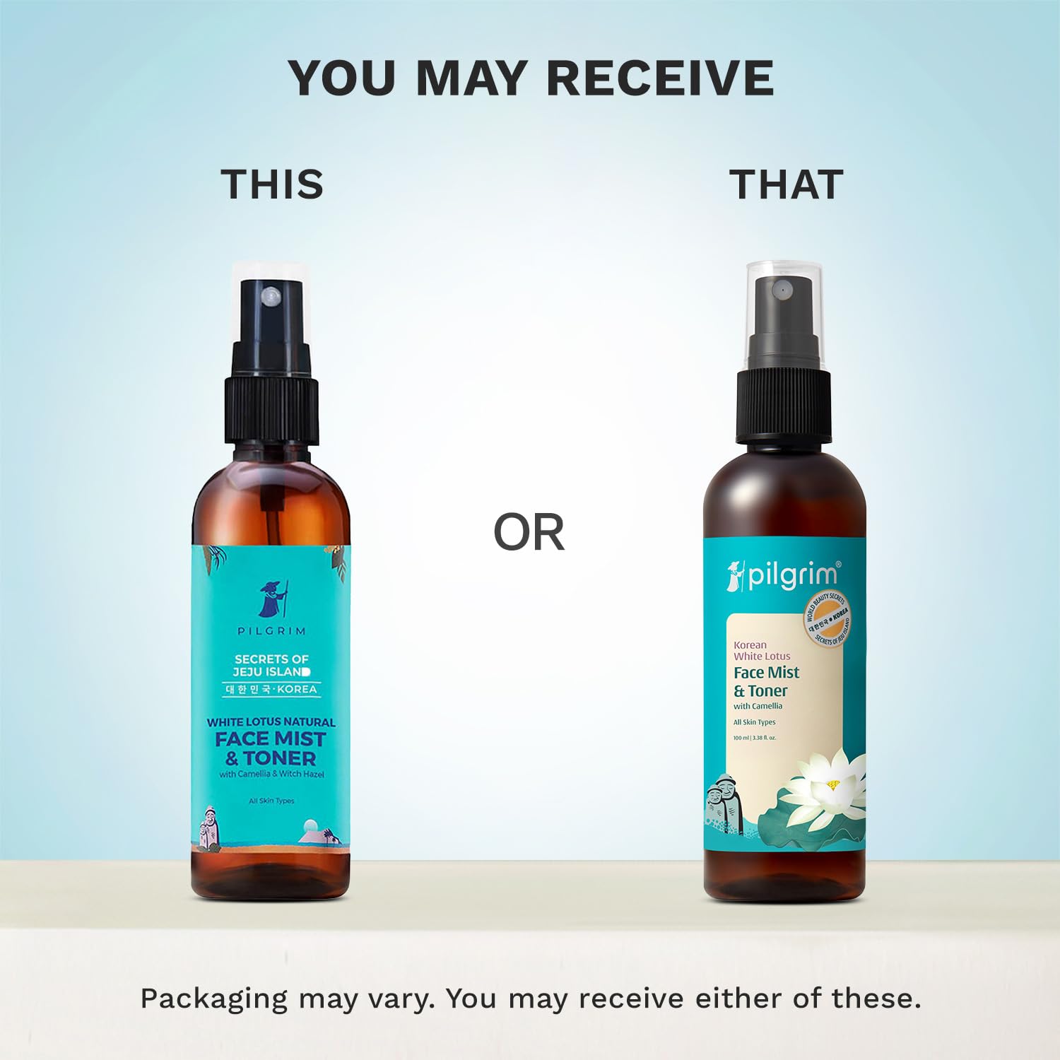 Pilgrim Korean Beauty White Lotus Refreshing Face Mist &amp; Toner
