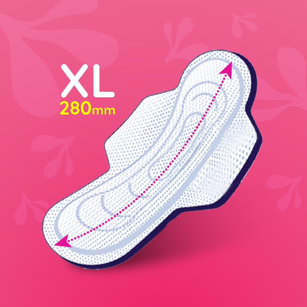 Bella Maxi Regular Drai Pads for Women 15pcs - Pack of 2 | All Day Extra Dryness | Leakage proof | Moist lock | Wing & Extra protective Zone | Rash Free period | Comfort