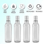 MILTON Prism Pet Water Bottle, Set of 4, 1000 ml, Transparent