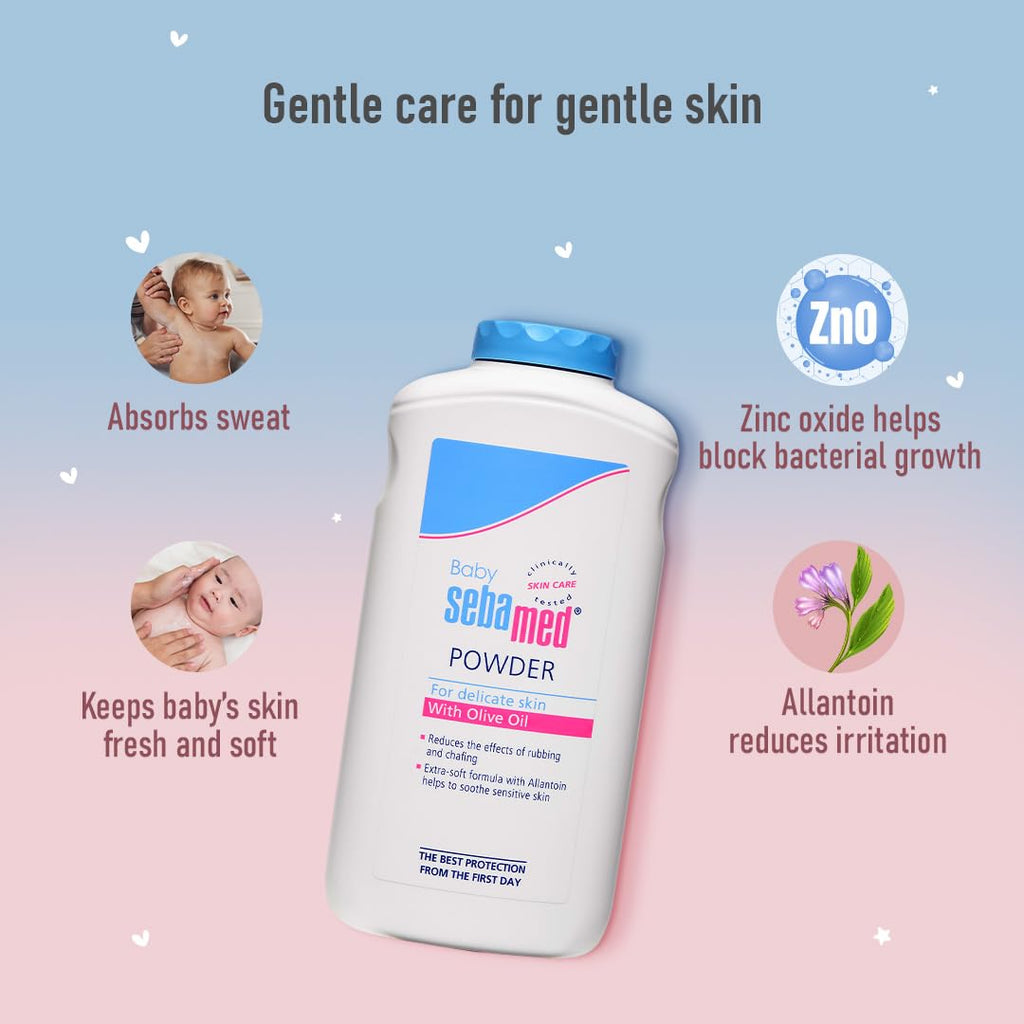 Sebamed Baby Powder| Olive Oil, Allantoin|200 gm