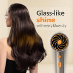 Philips India's No.1 Hair Styling Brand - Glass like Shine Hair Dryer | 1600W | 4 Heat x Speed Modes | 30M Negative ions | Travel-Friendly | For Indian Hair | Gifts for Men | BHD321