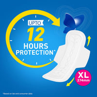 Stayfree Secure XL Sanitary Pads For Women| 40 Pads | Cottony Soft Cover | Up to 12 Hours Protection | Odour Control System