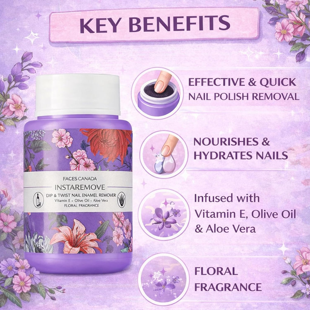 FACES CANADA InstaRemove Dip &amp; Twist Nail Enamel Remover, 80 ml
