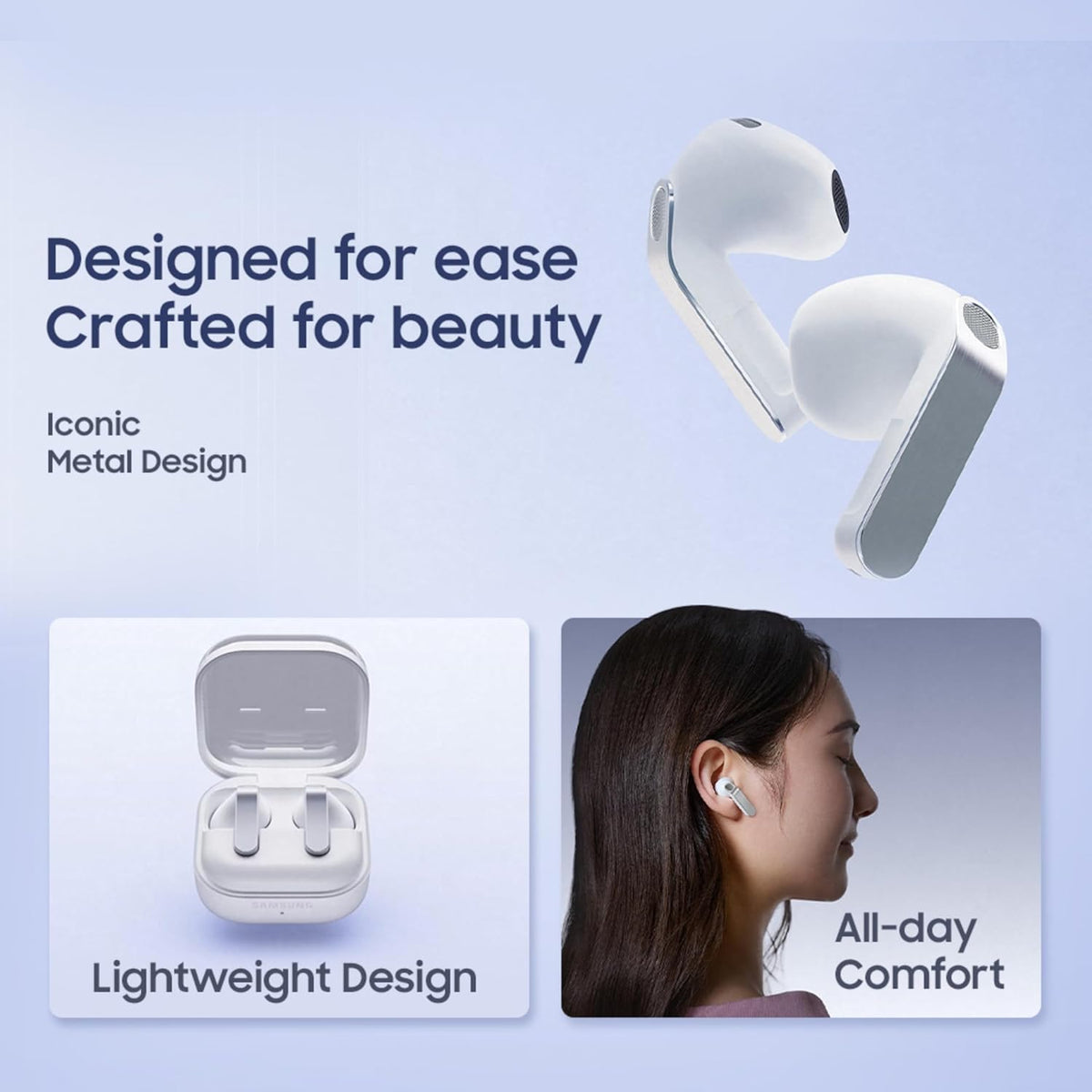 Samsung Galaxy Buds4 (Black) in-Ear Wireless Earbuds with Hi-Fi Audio | Adaptive ANC and EQ 2.0 | 360-Audio | Live Translation