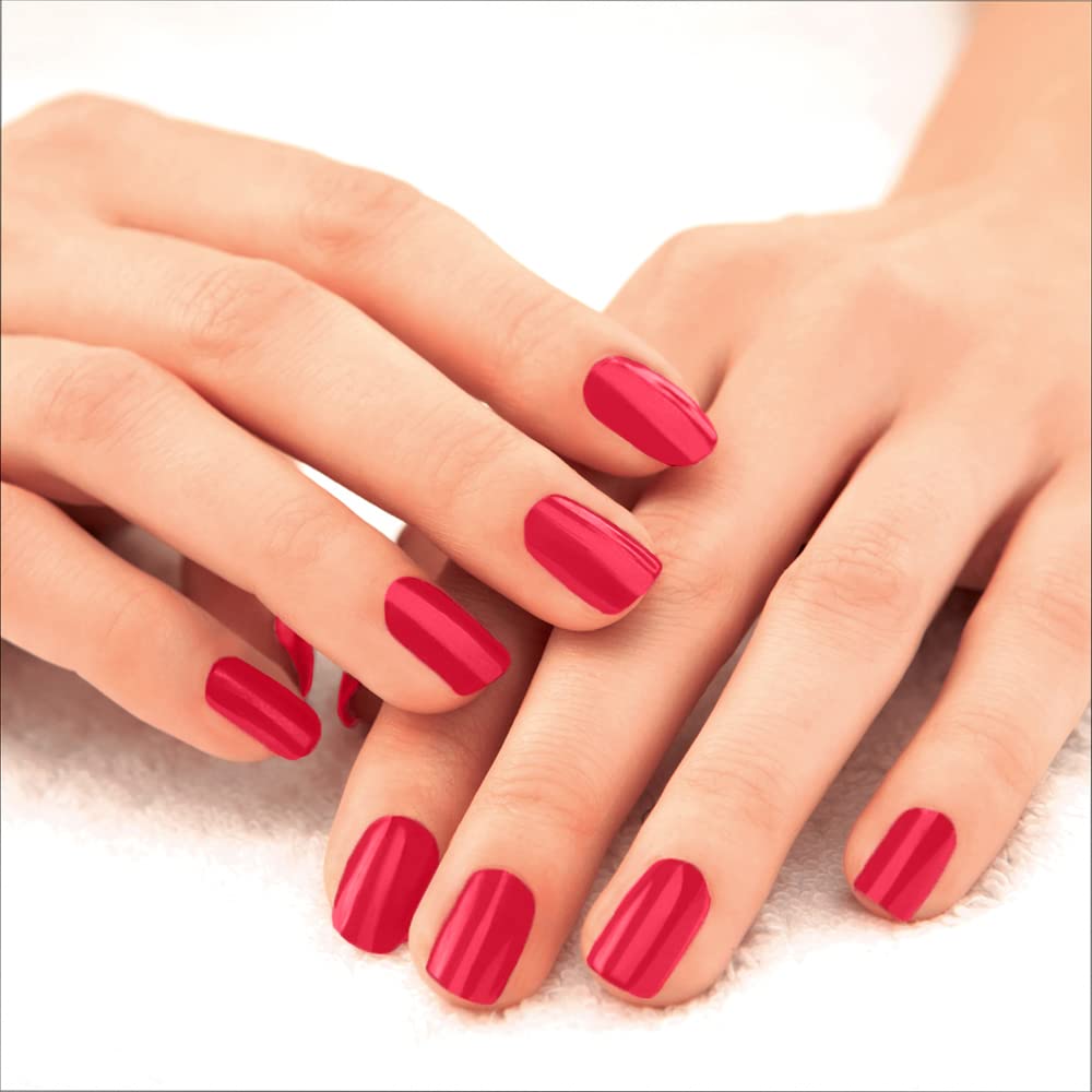 LAKMÉ 9 To 5 Primer + Glossy Finish Nail Colour|| Redcarnival|| 6Ml