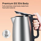 Havells Vesta Electric Kettle | Large 1.7L | 2000 Watts | 360° Cordless Control | Wide Mouth for Easy Use | Triple Safety Protection | Premium SS Body | 1Yr Door Step Warranty by Havells, rust