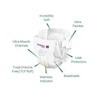 Bambo Nature Premium Baby Tape Diapers for Baby Medium Size (4-8 Kgs) - Super Absorbent, Breathable, Extra Soft, Dermatologically Tested Infant Nappies, Bamboo Diaper With Wetness Indicator, 84 Count (28 Count, Pack of 3)