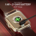 boAt Storm Infinity w/21 Days Extensive Battery Life, BT Calling, Huge 550mAh Battery, Fast Charge, 1.83” (4.65cm) Display, HR, SpO2 & Sleep Tracking, Smart Watch for Men & Women (Brown)