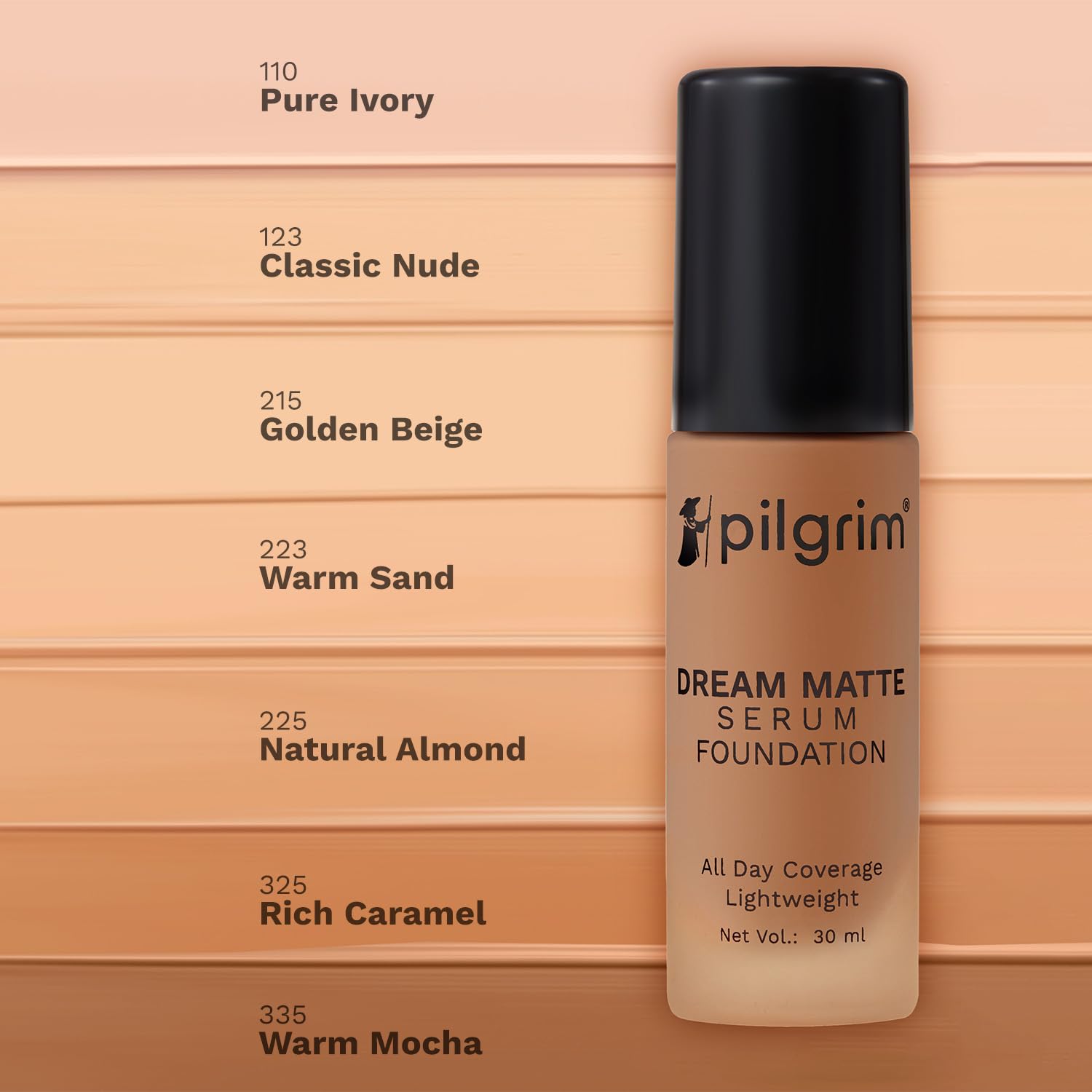Pilgrim Dream Matte Serum Lightweight Foundation,30ml