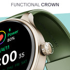 boAt Lunar Discovery Neo, 1.39" (3.5 cm) Round HD Display, Premium Metallic Finish, Animated Watchfaces, 100+ Sports Mode, Bluetooth Calling, Smart Watch for Men & Women (Olive Gold)