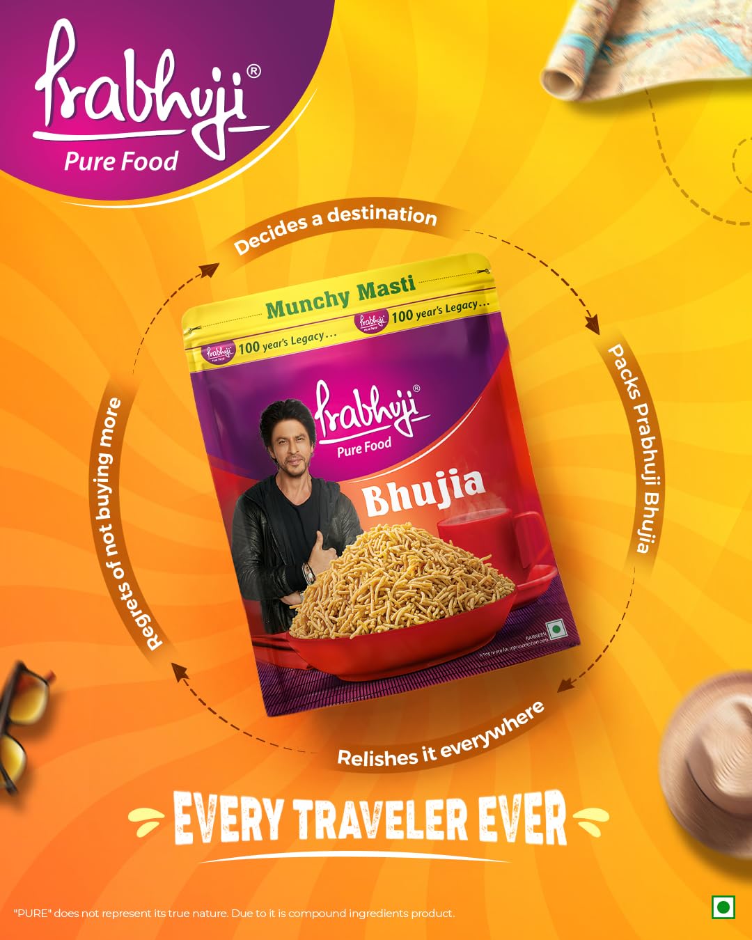 Prabhuji Pure Food Bhujia Namkeen 900g |