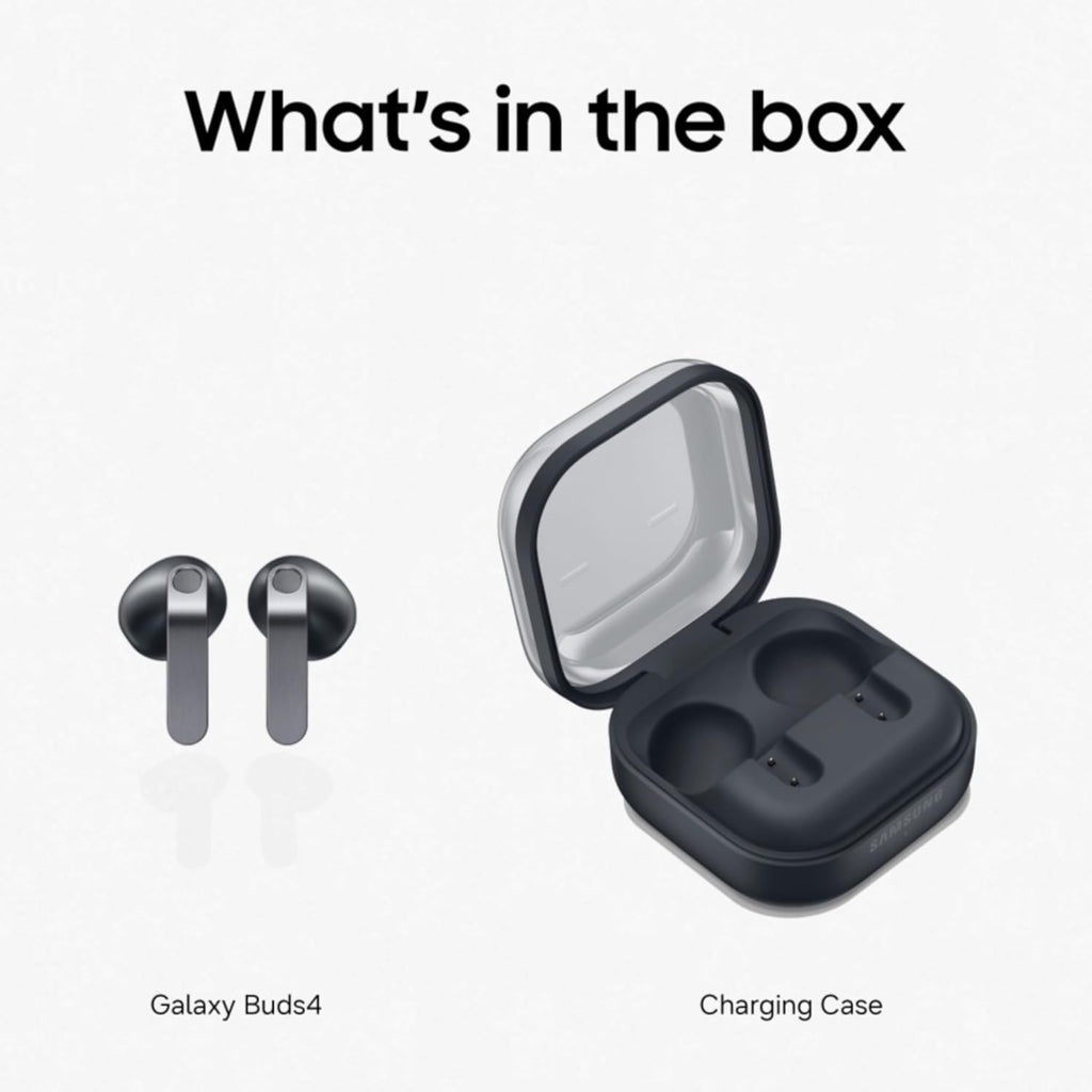 Samsung Galaxy Buds4 (Black) in-Ear Wireless Earbuds with Hi-Fi Audio | Adaptive ANC and EQ 2.0 | 360-Audio | Live Translation